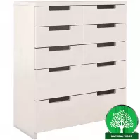 Komoda drevená buk 8s Skandica Spectrum Biely