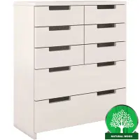 Komoda drevená buk 8s Skandica Spectrum Biely