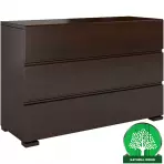 Komoda Drevený borovica 3s Skandica Vestre Palisander