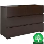 Komoda Drevený borovica 4s Skandica Vestre Palisander