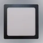 LED panelový blok 18W 4200K štvorcový čierny