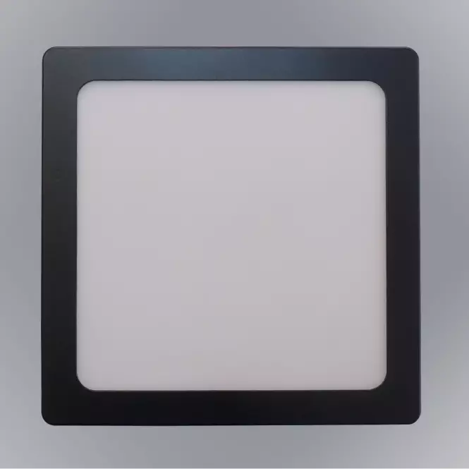 LED panelový blok 24W 4200K štvorcový čierny
