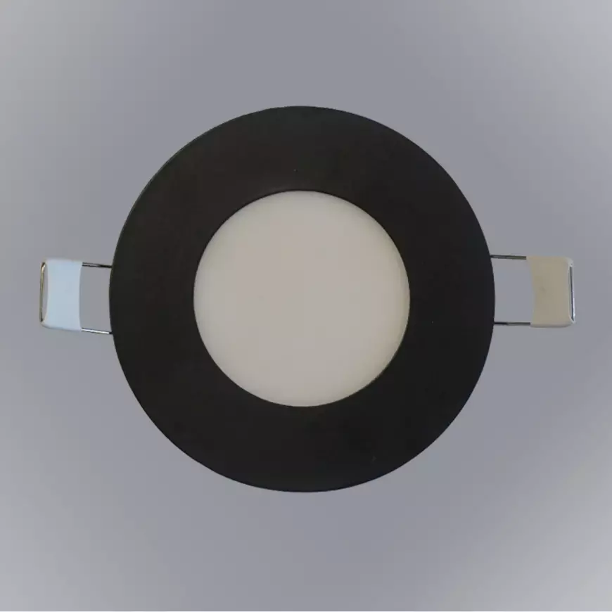 Kruhový LED panel 3W 4200K okrúhly čierny