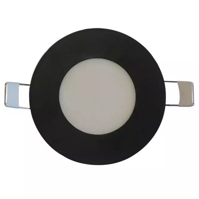 Kruhový LED panel 6W 4200K okrúhly čierny