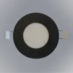 CIRCLE 9W 4200K Okrúhly LED panel čierny