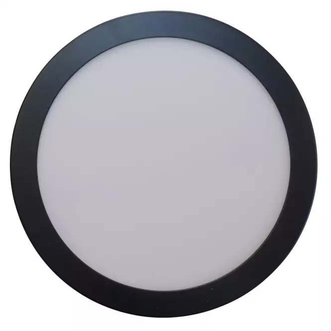 LED kruhový panel 12W 4200K okrúhly čierny,2