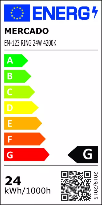 LED kruhový panel 24W 4200K okrúhly čierny,6