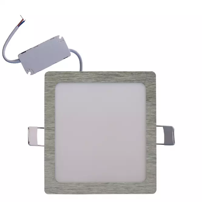 LED panel SQUARE 9W 4200K štvorcový chróm,3