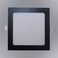 LED panel SQUARE 9W 4200K štvorcový čierny