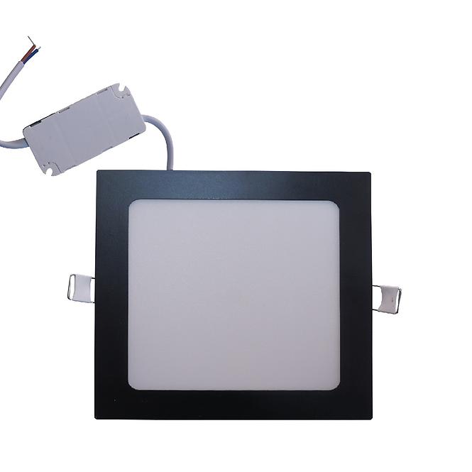 LED panel SQUARE 9W 4200K štvorcový čierny