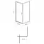 Sprchový kút ARTECO PIVOT 80x80x190,2