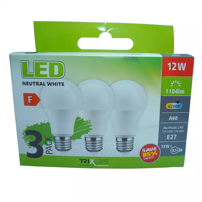 ŽIAROVKY BC TR 12W A60 E27 4200K 3BAL,3