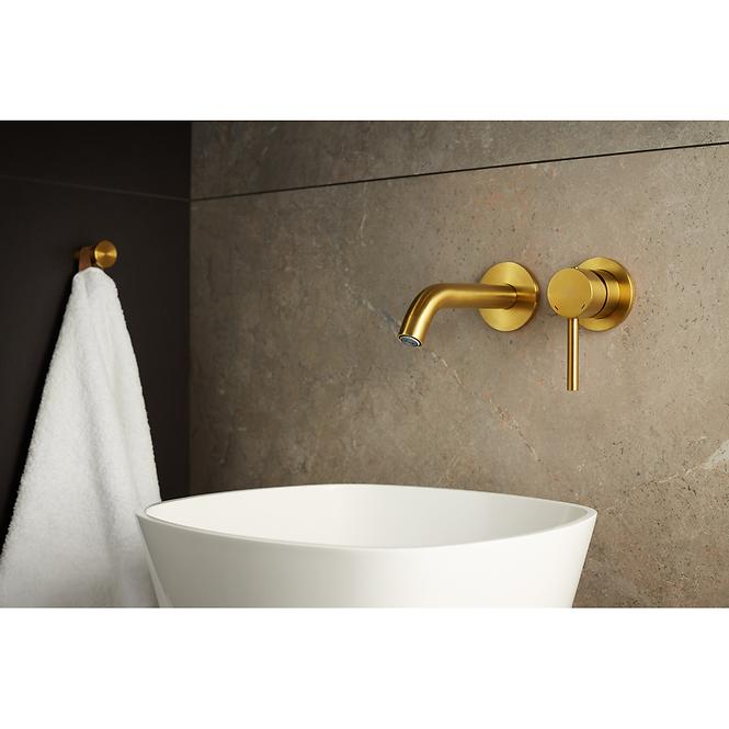 Batéria podomietková umývadlová Moza Gold,3