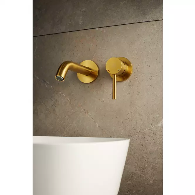 Batéria podomietková umývadlová Moza Gold,4