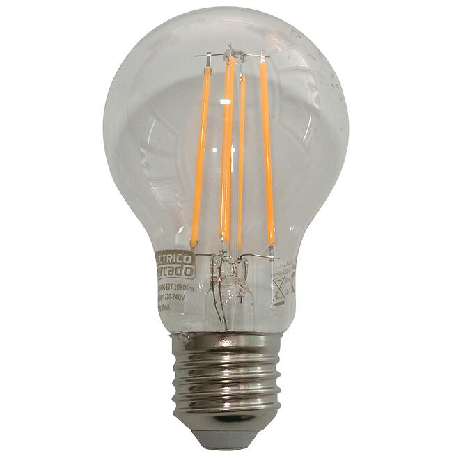 Žiarovka FL A60 9W/1100LM E27 230V 2700K CLEAR