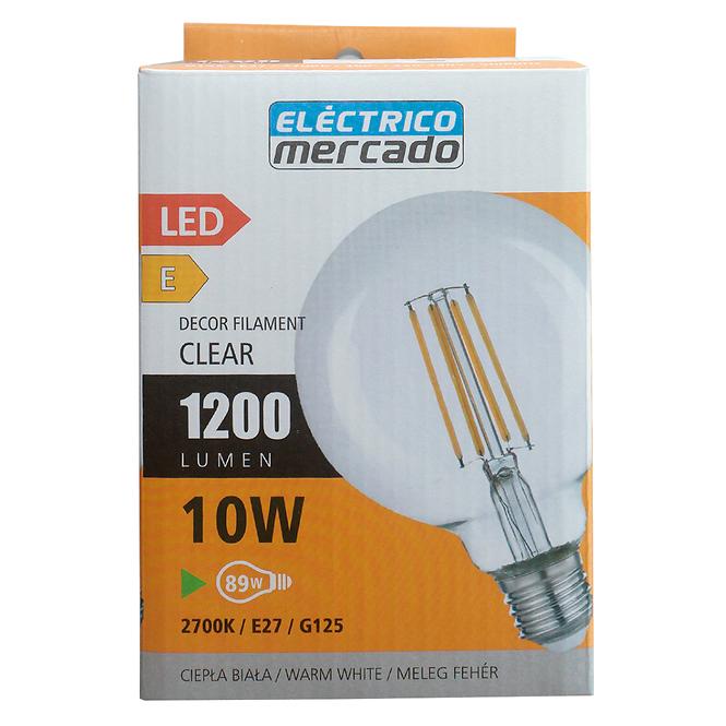 Žiarovka FL G125 10W/1200LM E27 230V 2700K CLEAR