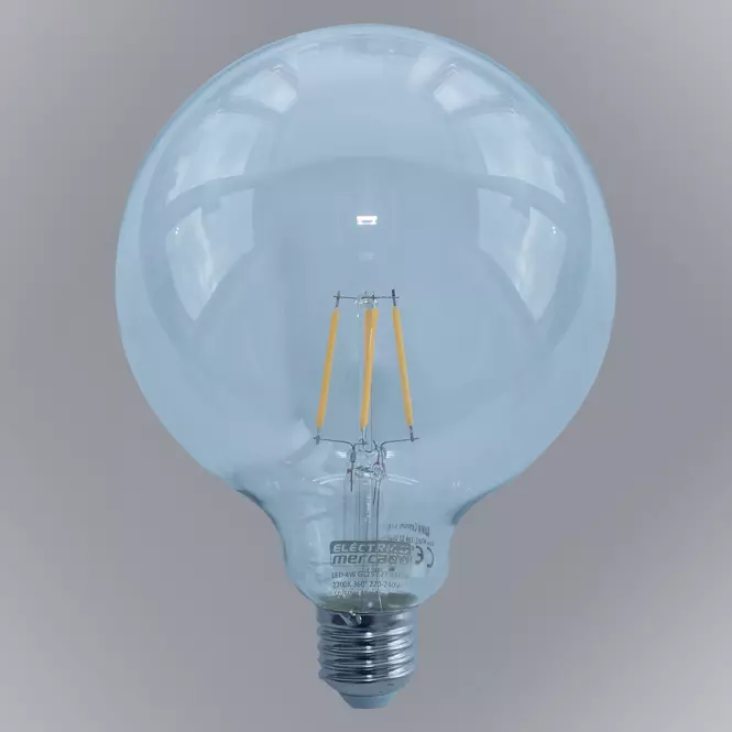 Žiarovka FL G125 4W/470LM E27 230V 2700K CLEAR