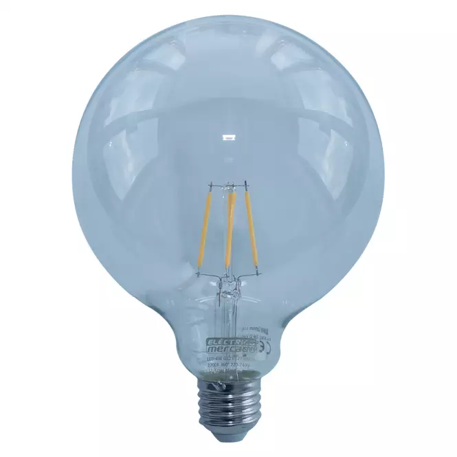 Žiarovka FL G125 4W/470LM E27 230V 2700K CLEAR