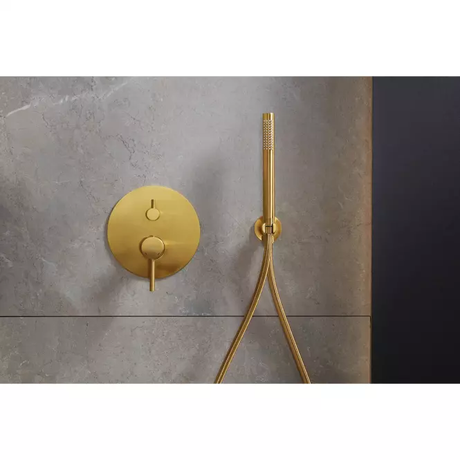 Podomietkový sprchový set s 3-funkčnou batériou Moza Gold,5