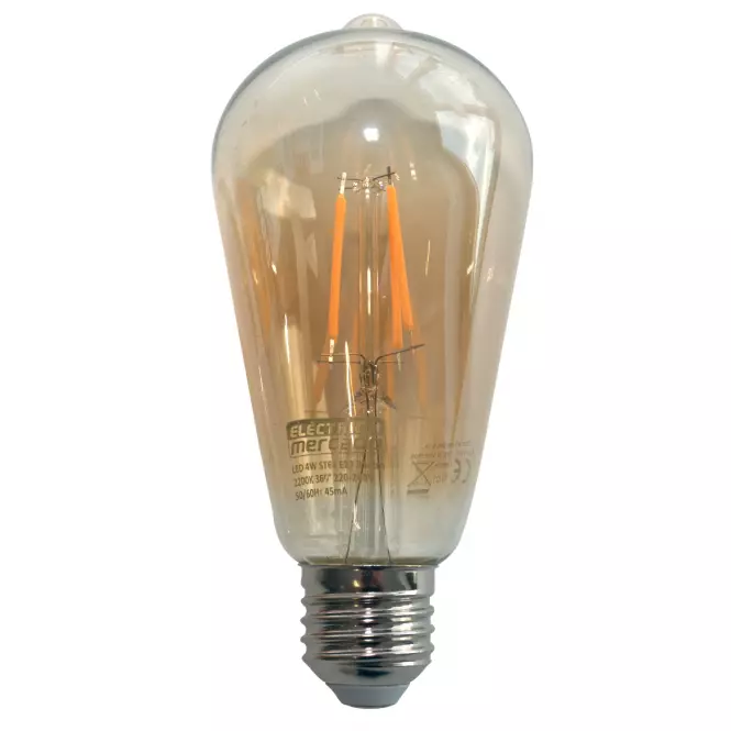 Žiarovka FL ST64 4W/350LM E27 230V 2200K GOLD