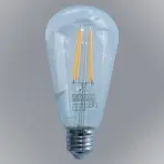 Žiarovka FL ST64 8W/1055LM E27 230V 2700K CLEAR
