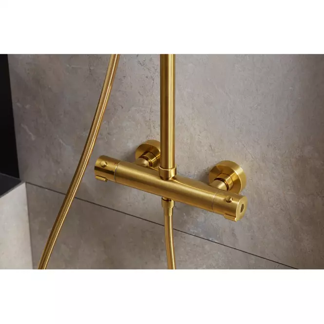 Sprchový set s termostatickou batériou Moza Gold Premium,6
