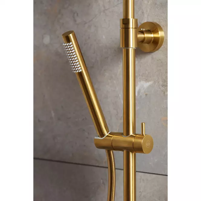Sprchový set s termostatickou batériou Moza Gold Premium,7