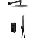 Podomietkový sprchový set s 3-funkčnou batériou Mokait Black