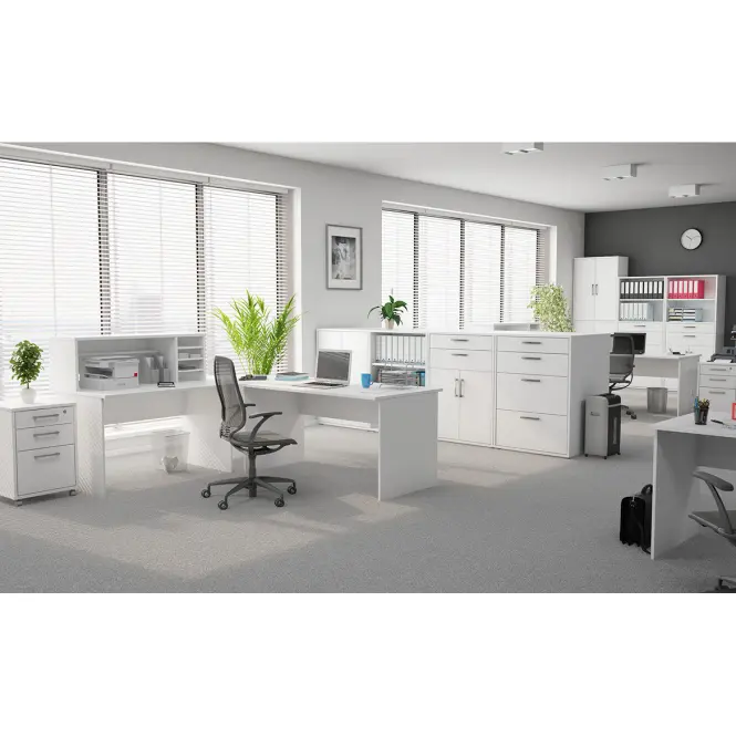 Nadstavec na  písací   stôl Torino 119x39,5x40 cm  biely 642668,5