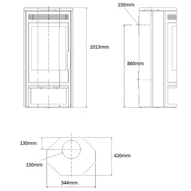 Krbové kachle Baltik6 6,5KW,3