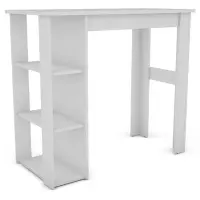Barový stôl Vistig 120x58x108 cm biely 654773