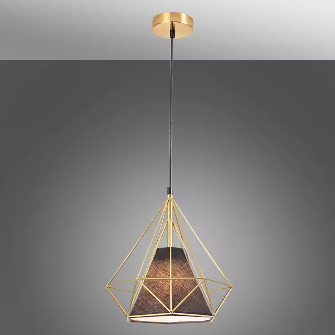 Lampa Hira 1 gold+black 1xE27 318558 LW1