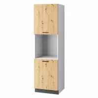Kuchynská skrinka Clara D60pk 2133 P/L šedý grafit/Artisan