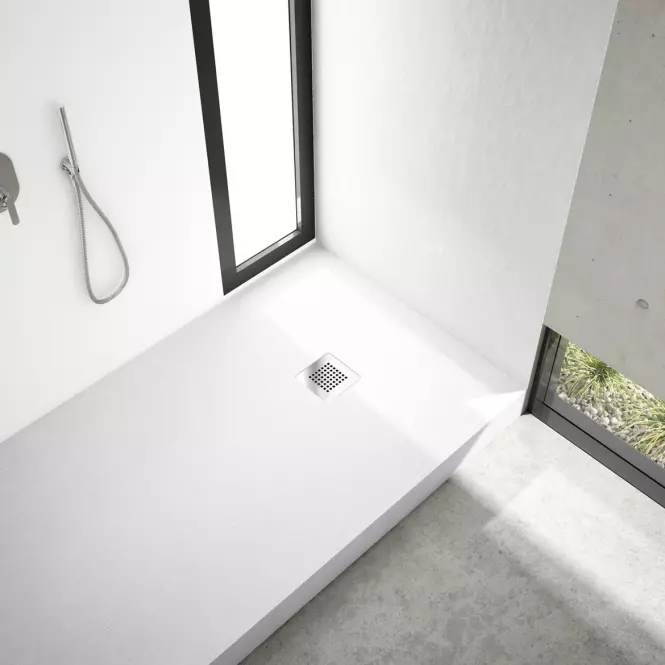 Sprchová vanička New Horizons White Stone 90x90x12 3.3301/B/ST-M2,5