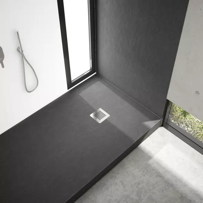 Sprchová vanička New Horizons Black Stone 80x80x12 3.3300/C/ST-M2