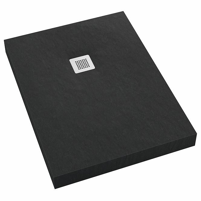 Sprchová vanička New Horizons Black Stone 80x90x12 3.3355/C/ST-M2