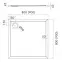 Sprchová vanička Caspar New Cement Stone 80x80x4,5 3.2330/CT/ST,2
