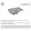 Sprchová vanička Caspar New Cement Stone 80x80x4,5 3.2330/CT/ST,3
