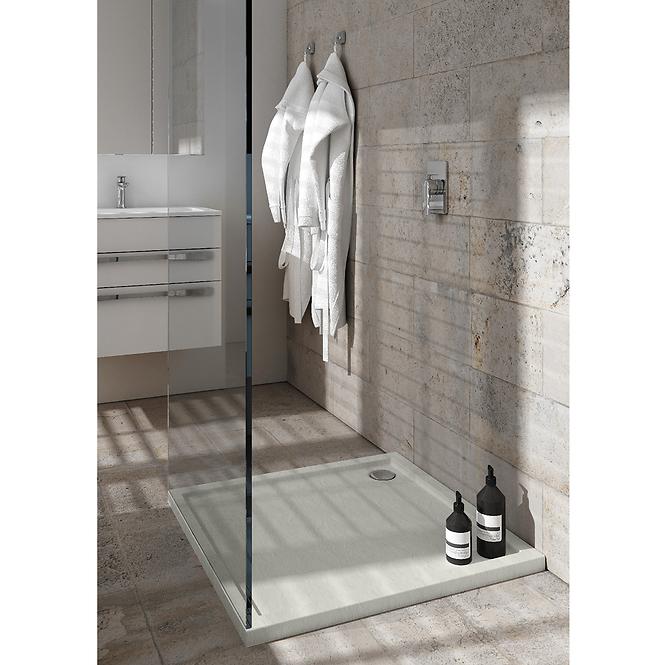 Sprchová vanička Caspar New Cement Stone 80x80x4,5 3.2330/CT/ST