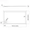 Sprchová vanička Caspar New Cement Stone 80x100x4,5 3.2336/CT/ST,2