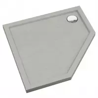 Päťuholníková vanička Caspar New Cement Stone 80x80x5 - 3.2397/CT/ST