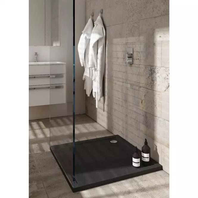 Sprchová vanička Caspar New Black Stone 80x80x4,5 3.2330/C/St