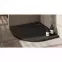 Rohová vanička Caspar New Black Stone 90x90x4,5 R55 3.2334/C/St,4