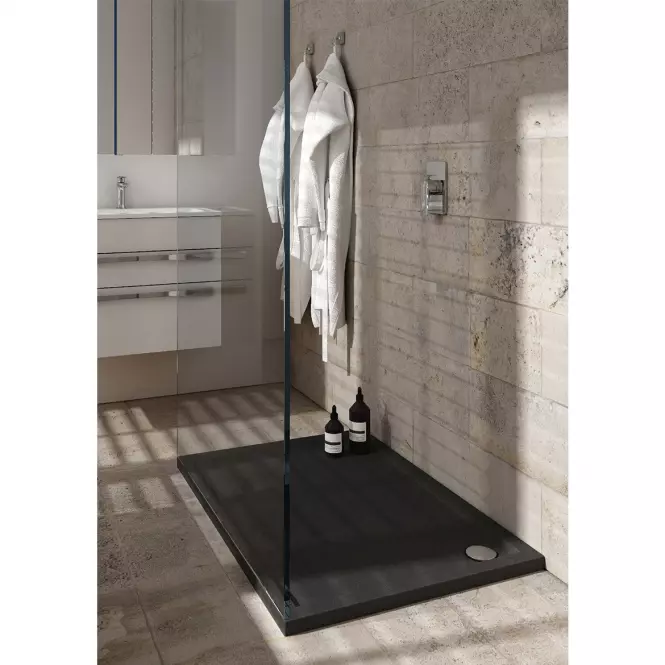 Sprchová vanička Caspar New Black Stone 80x100x4,5 3.2336/C/St