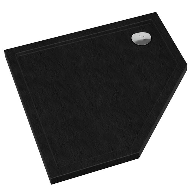 Päťuholníková vanička Caspar New Black Stone 80x80x5 - 3.2397/C/St