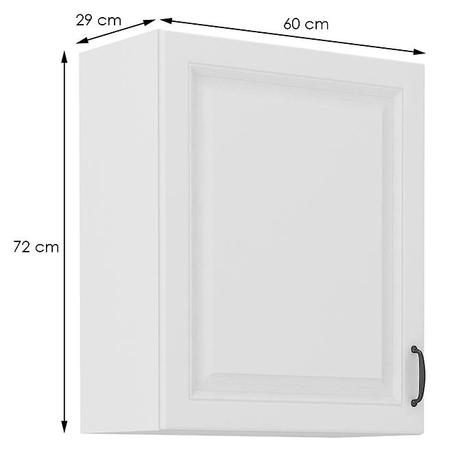 Kuchynská skrinka STILO biely mat/biely 60g-72 1f