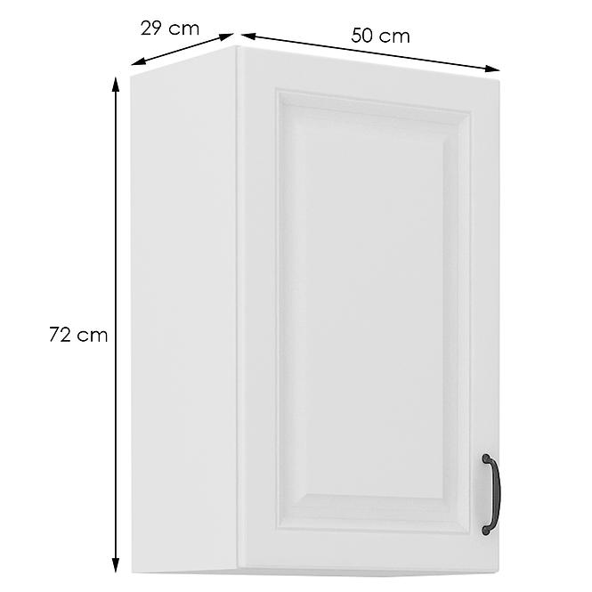 Kuchynská skrinka STILO biely mat/biely 50g-72 1f,2