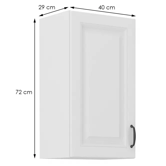 Kuchynská skrinka STILO biely mat/biely 40g-72 1f