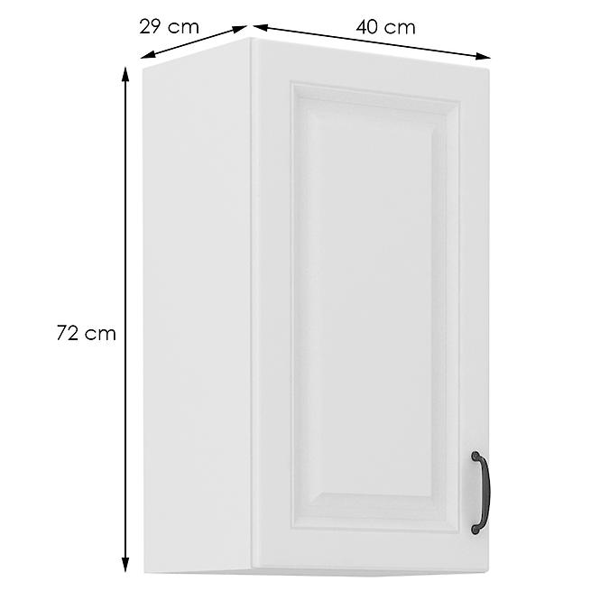 Kuchynská skrinka STILO biely mat/biely 40g-72 1f