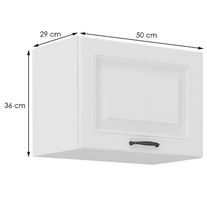 Kuchynská skrinka STILO biely mat/biely 50gu-36 1f
